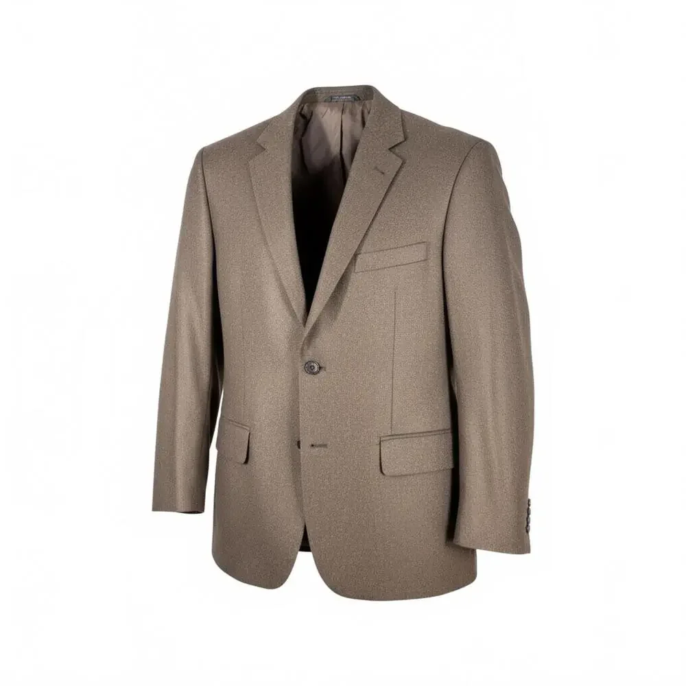 Men's Brown Wool Blend Blazer Sport Jacket Sz 44 Lanificio de Pray Made in Italy